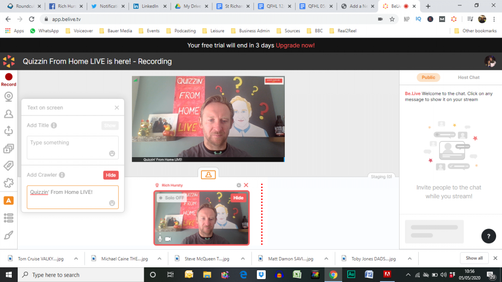 Using Belive.tv for virtual presenting
